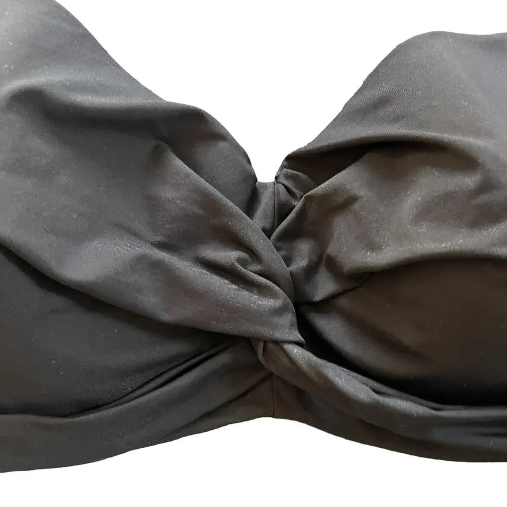 Lands End 24W DD-Cup Chlorine Resistant Twist Underwire Bikini Swimsuit Top